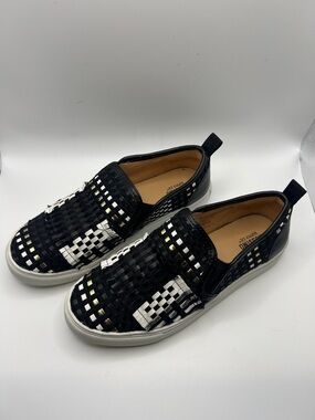 Mossimo Supply Co. Black and White Slip-On Sneakers